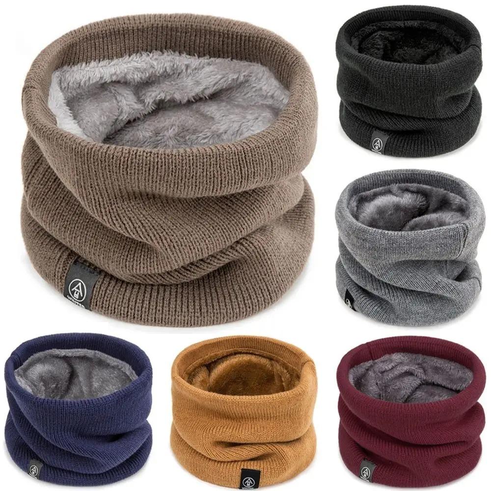 Muffler Men Wool - أزياء المرأة وشاح محبوك الصلبة الكشمير