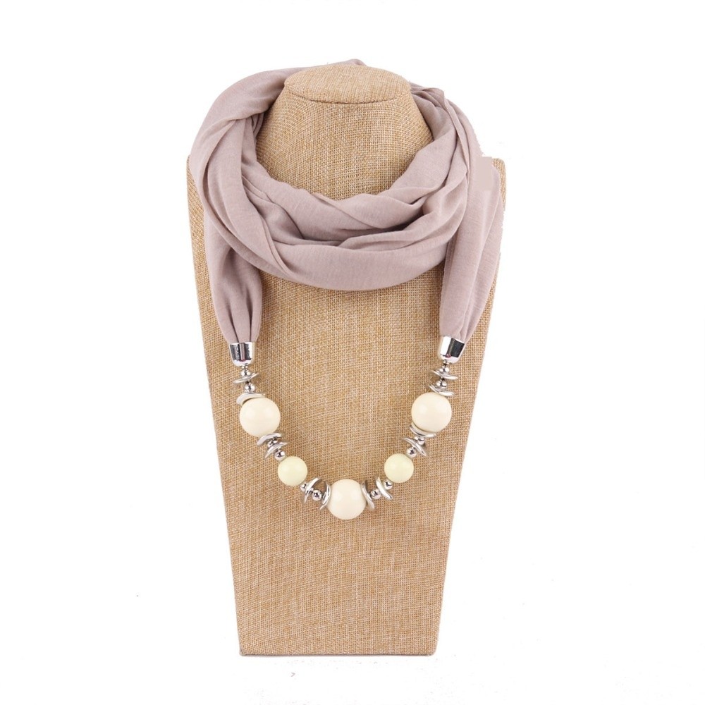 Infinity Scarf Knit - وشاح شيفون جديد على شكل قلادة