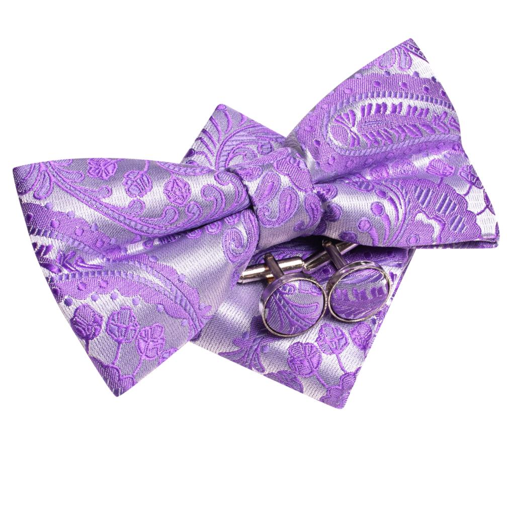 الأرجواني أرجواني الخزامى بانس - مراجعة Bow Tie Pre Tied وسعره
