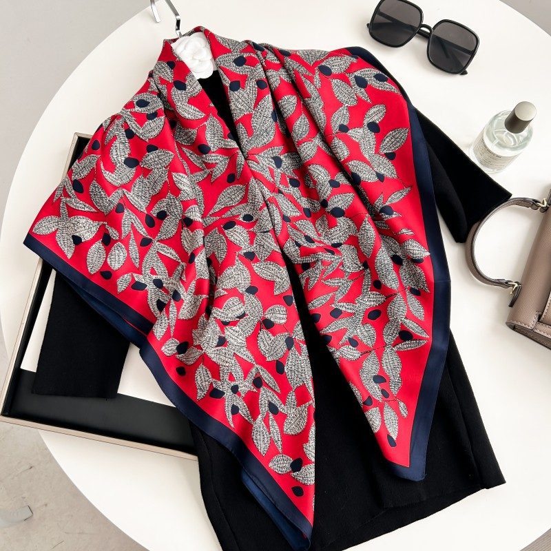 وشاح مربع 90 سم عالي الجودة لل - مراجعة Scarf Silk Square وسعره