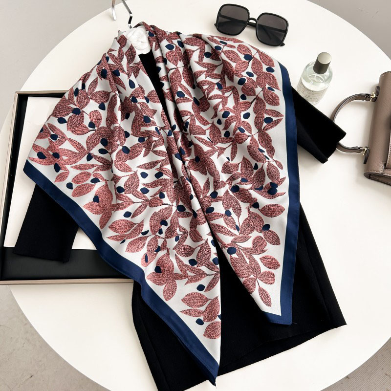 وشاح مربع 90 سم عالي الجودة لل - مراجعة Scarf Silk Square وسعره
