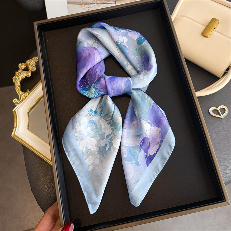 2026 جديد الأزهار طباعة الحرير - مراجعة Ascot Neck Scarf وسعره