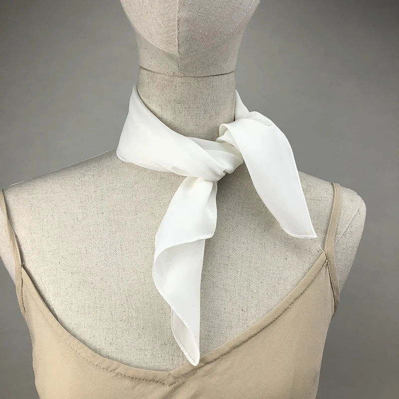 جديد إمرأة وشاح حريري ساحة الر - مراجعة Ascot Neck Scarf وسعره
