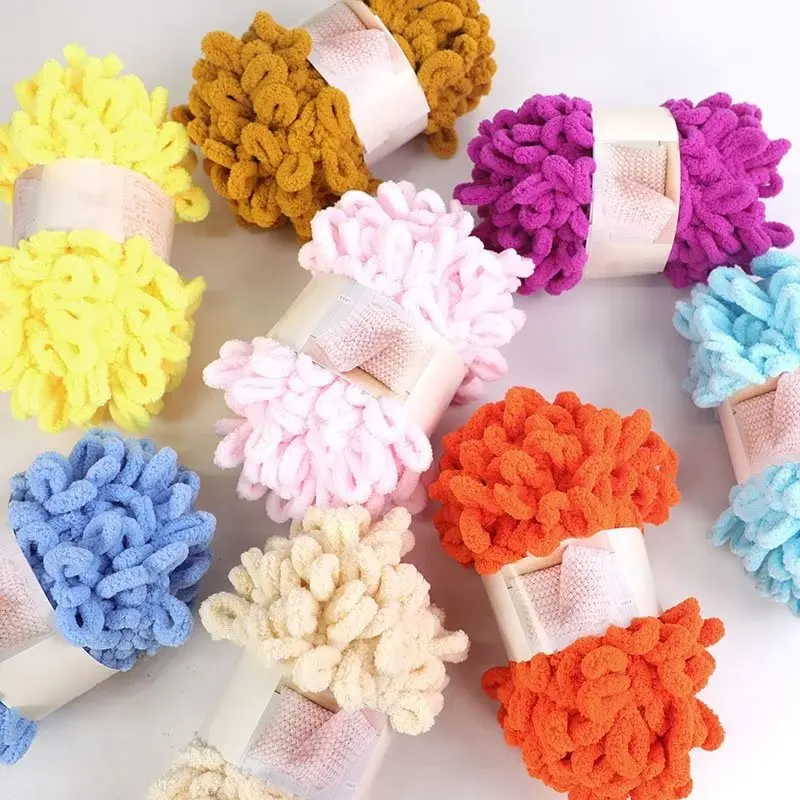 100 جرام/الكرة إصبع حلقة الغزل - مراجعة Woven Scarf Blanket وسعره