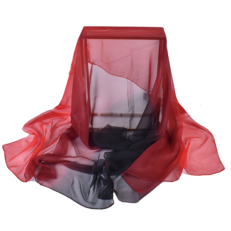 وشاح طويل من الحرير المتدرج ،  - مراجعة Scarf Silk Square وسعره