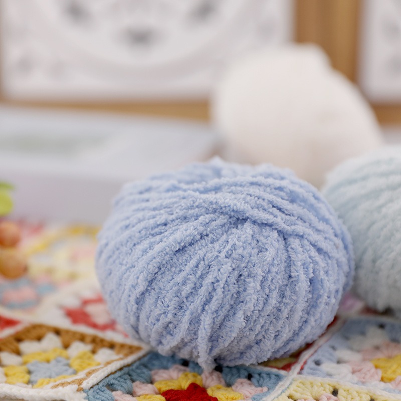 خيط قصير الوبرة 50 جرام، 70 مت - مراجعة Woven Scarf Blanket وسعره
