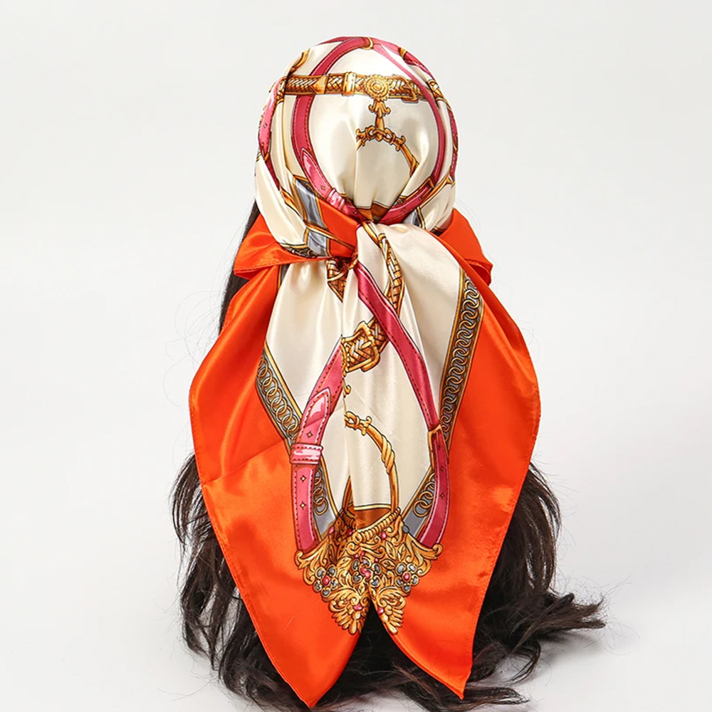 أوشحة أنيقة 90*90 سم للنساء، و - مراجعة Scarf Silk Square وسعره