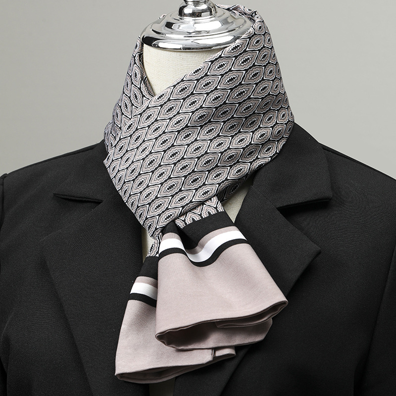 وشاح رجالي تقليد الحرير وشاح ل - مراجعة Scarf Silk Square وسعره