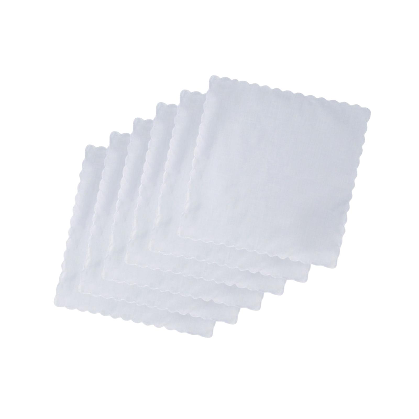 6 قطع من المناديل القطنية النا - مراجعة Handkerchief Cotton Men وسعره