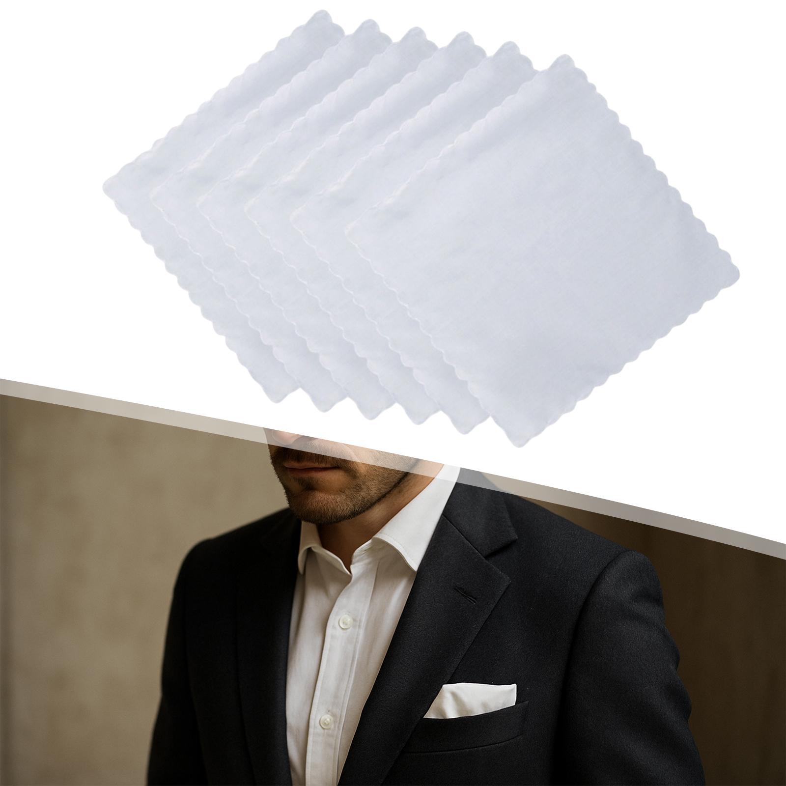 6 قطع من المناديل القطنية النا - مراجعة Handkerchief Cotton Men وسعره