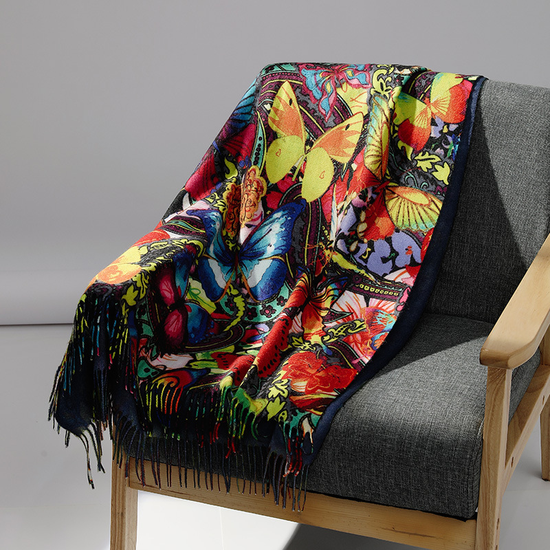 العلامة التجارية الفاخرة النفط - مراجعة Woven Scarf Blanket وسعره