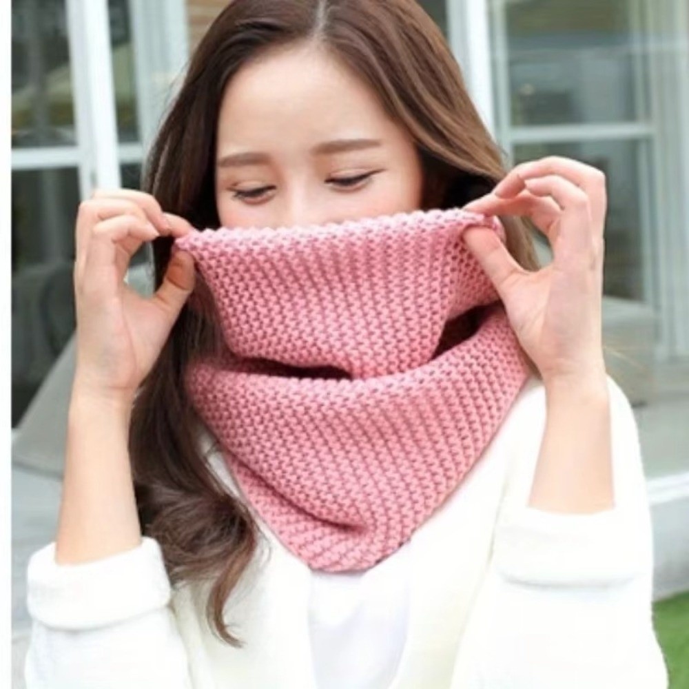 وشاح دائري بلون موحد، قابل للت - مراجعة Infinity Scarf Knit وسعره